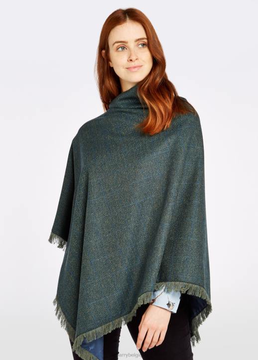 628F272 vêtements brume Dubarry femmes poncho en tweed noisette