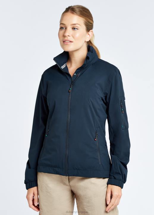 628F277 vêtements marine Dubarry femmes veste ras du cou corfou