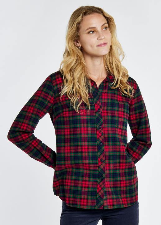 628F280 vêtements marine Dubarry femmes chemise à carreaux japonica