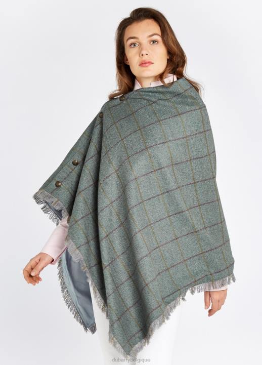 628F283 vêtements oseille Dubarry femmes poncho en tweed noisette
