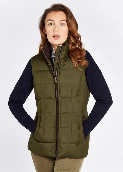 628F285 vêtements olive Dubarry femmes gilet matelassé Spiddal