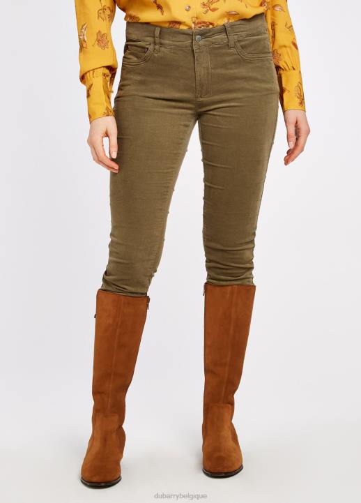 628F289 vêtements vert sombre Dubarry femmes jean chèvrefeuille