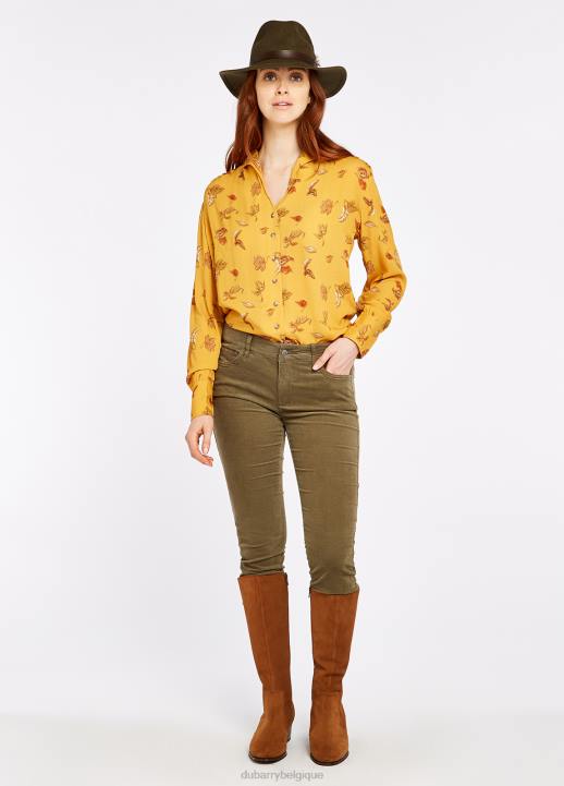 628F289 vêtements vert sombre Dubarry femmes jean chèvrefeuille