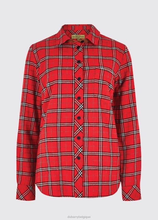 628F291 vêtements cardinal Dubarry femmes chemise à carreaux japonica