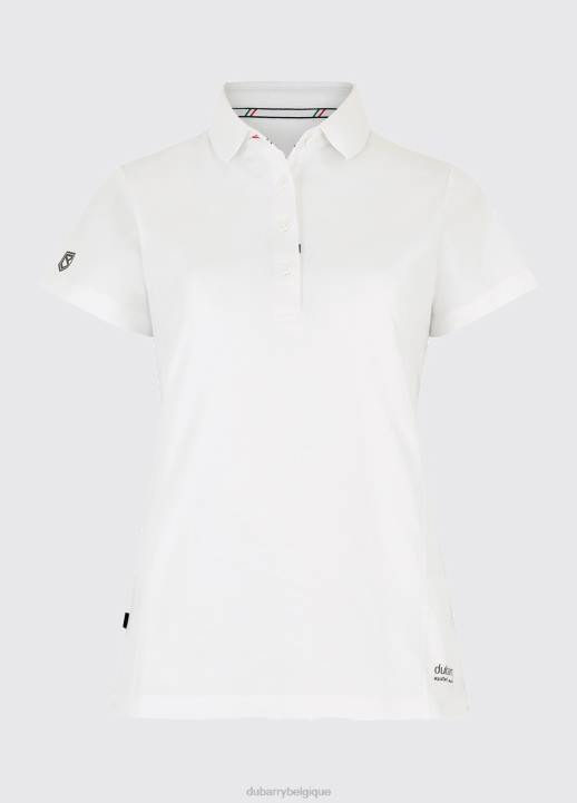 628F293 vêtements blanc Dubarry femmes polo manches courtes martinique