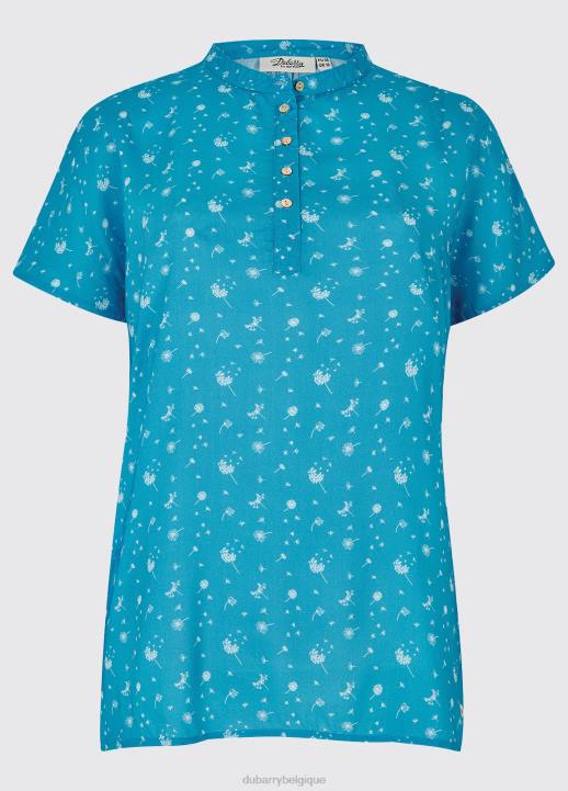 628F297 vêtements bleuet Dubarry femmes haut imprimé cascade