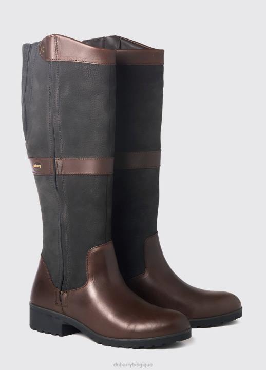 628F33 chaussure noir marron Dubarry femmes botte de campagne Sligo