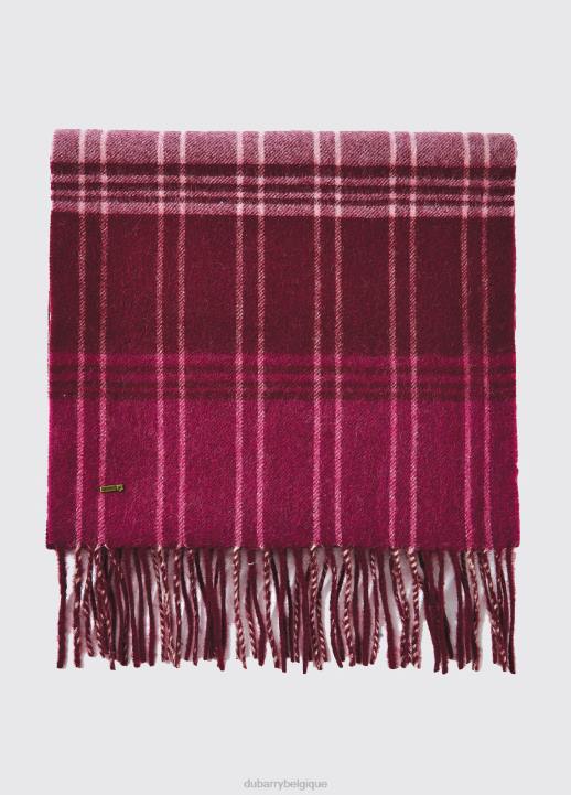 628F331 accessoires groseille Dubarry femmes écharpe en laine Gleneagle