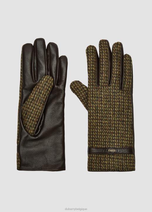 628F356 accessoires bruyère Dubarry femmes gants en cuir tweed Ballycastle