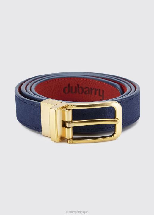 628F360 accessoires bleu royal Dubarry femmes ceinture en cuir Foynes