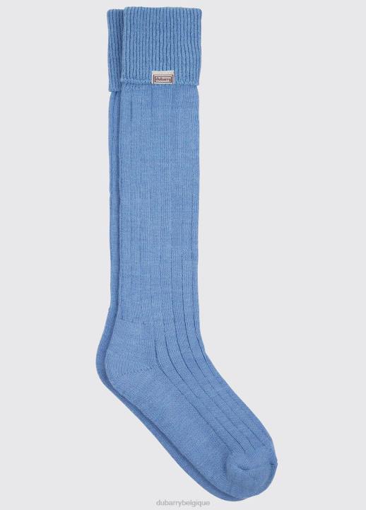 628F372 accessoires bleu Dubarry femmes chaussettes en alpaga