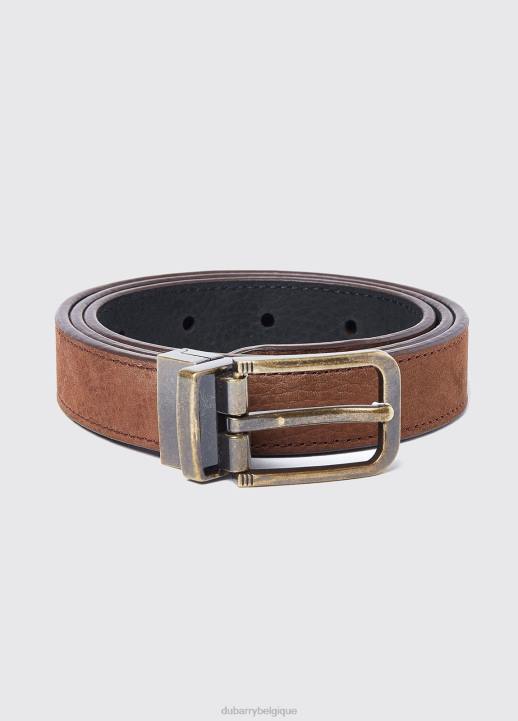 628F385 accessoires noyer Dubarry femmes ceinture en cuir Foynes