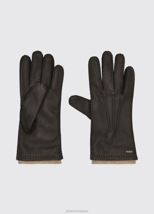 628F401 accessoires noir Dubarry femmes gants en cuir Kilconnell
