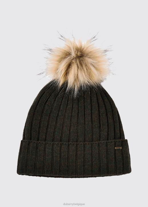 628F423 accessoires olive Dubarry femmes bonnet tricoté courlis avec pompon