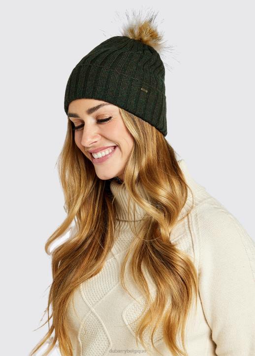 628F423 accessoires olive Dubarry femmes bonnet tricoté courlis avec pompon