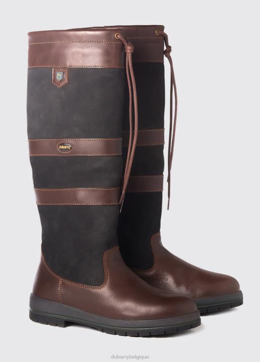 628F44 chaussure noir marron Dubarry femmes botte de campagne galway slimfit