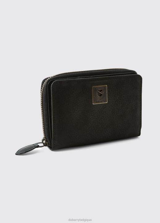 628F451 accessoires noir Dubarry femmes portefeuille en cuir Enniskerry