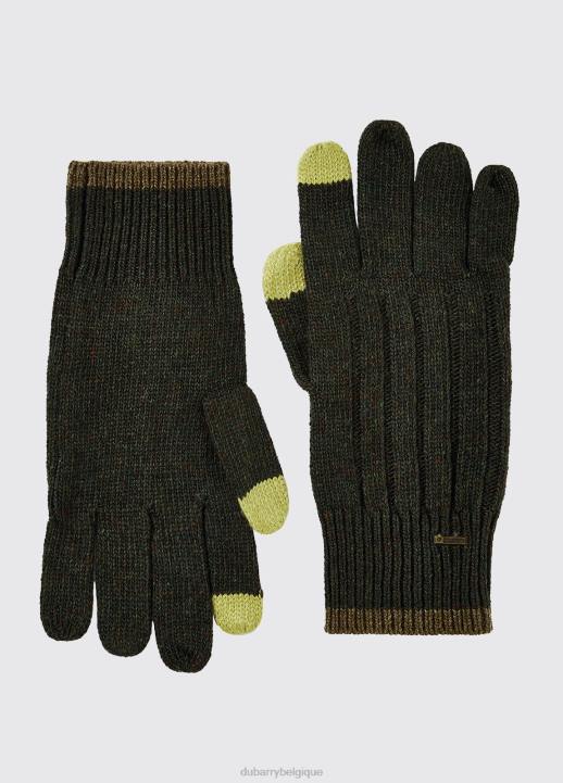 628F458 accessoires olive Dubarry femmes gants tricotés des marais