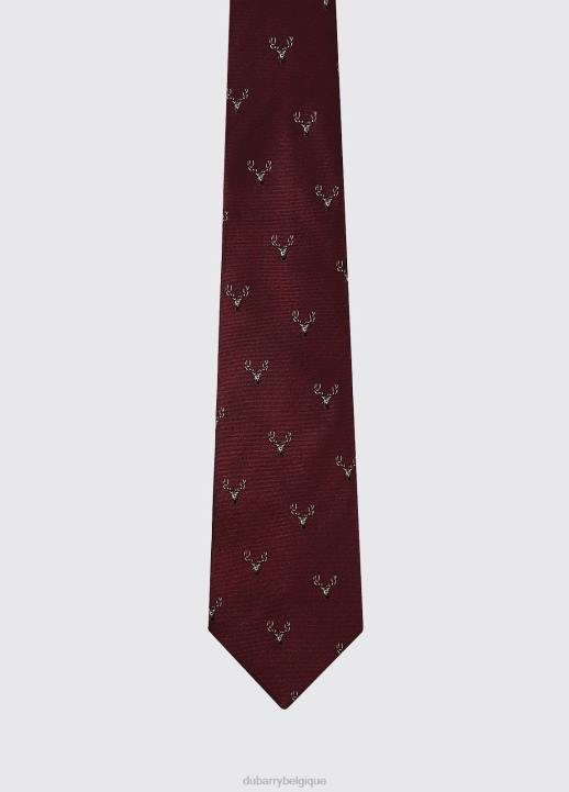 628F466 accessoires merlot Dubarry femmes cravate en soie tissée avalon