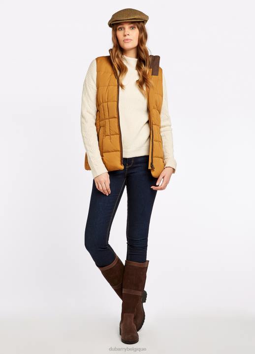 628F488 vêtements ambre Dubarry femmes gilet matelassé Spiddal