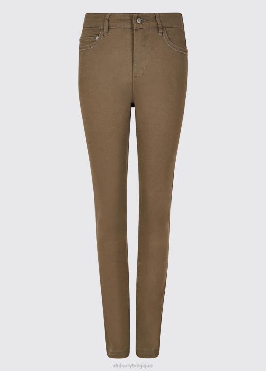 628F493 vêtements moka Dubarry femmes jean queue de renard