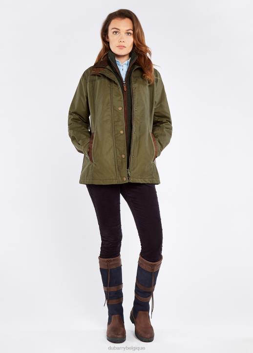 628F497 vêtements vert sombre Dubarry femmes veste cirée Mountrath
