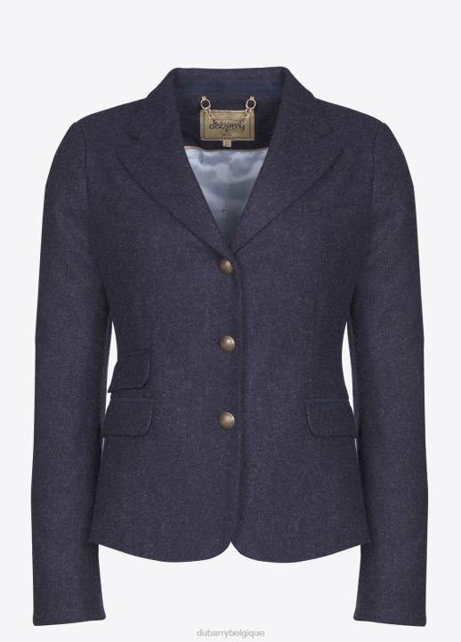 628F507 vêtements marine Dubarry femmes veste en tweed bouton d\or