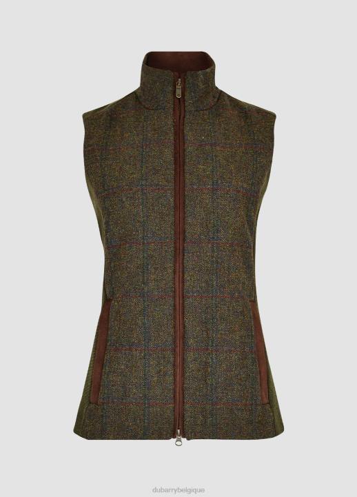 628F510 vêtements ciguë Dubarry femmes gilet en tweed de genévrier