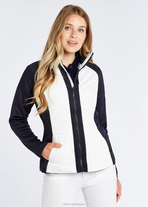 628F528 vêtements blanc multicolore Dubarry femmes veste émeraude