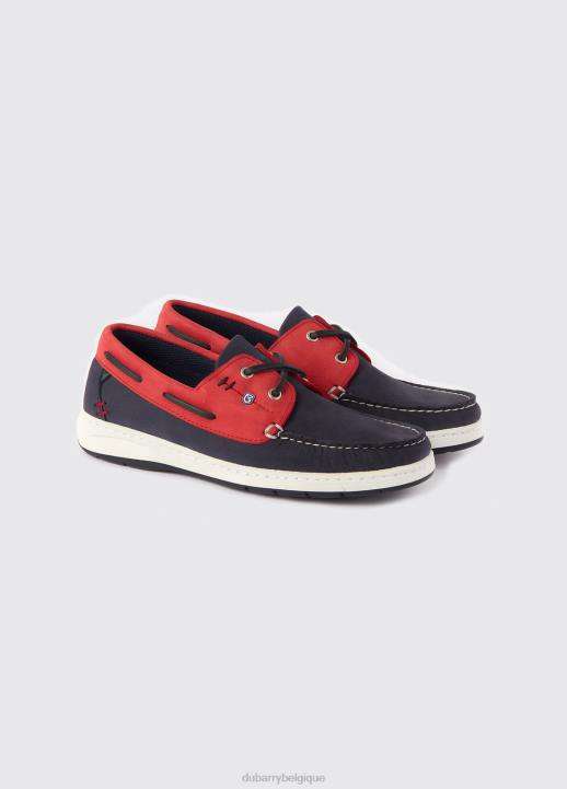 628F544 chaussure jean/rouge Dubarry femmes chaussures de pont en Floride