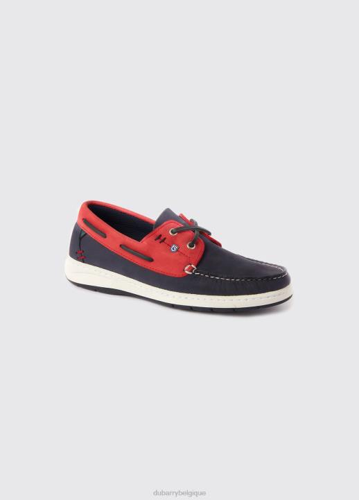 628F544 chaussure jean/rouge Dubarry femmes chaussures de pont en Floride
