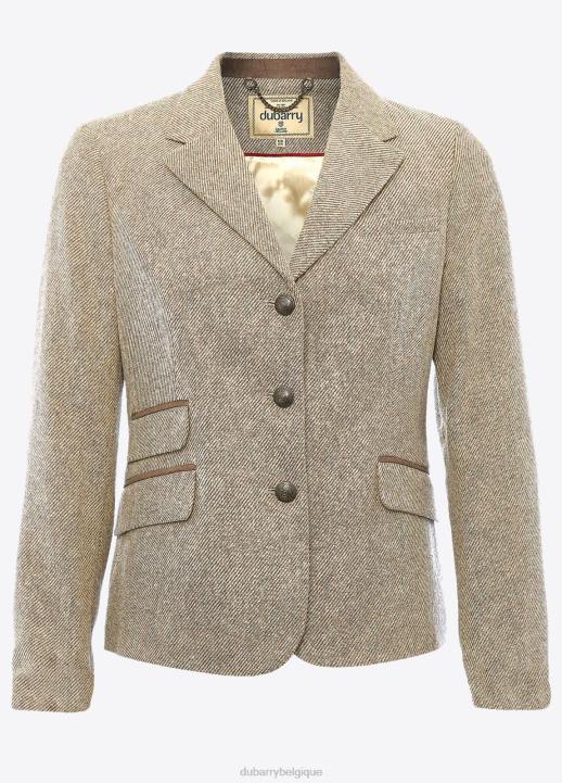 628F550 vêtements martre Dubarry femmes veste en tweed bouton dor