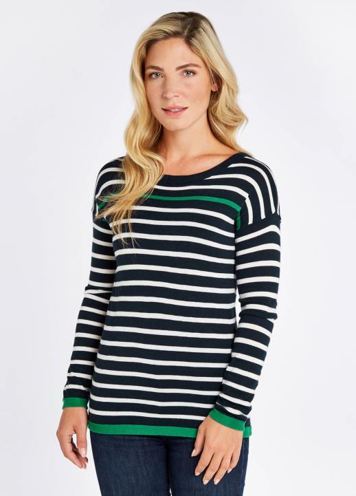 628F561 vêtements bleu marine multicolore Dubarry femmes pull leixlip