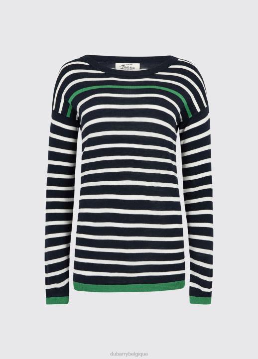 628F561 vêtements bleu marine multicolore Dubarry femmes pull leixlip