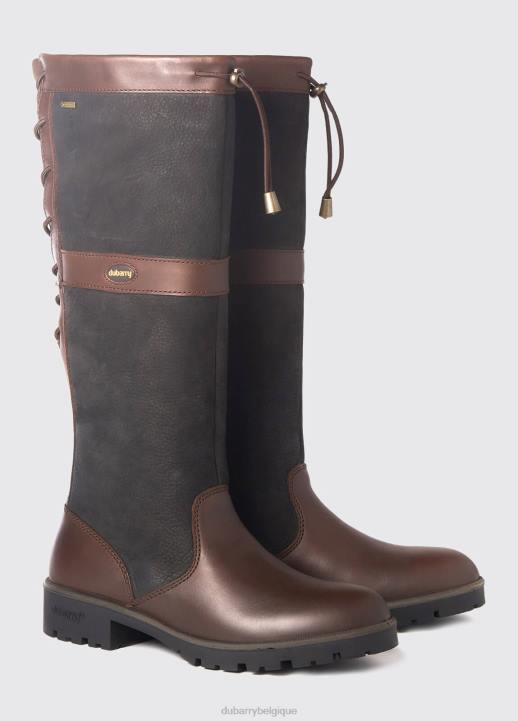 628F57 chaussure noir marron Dubarry femmes botte de campagne glanmire