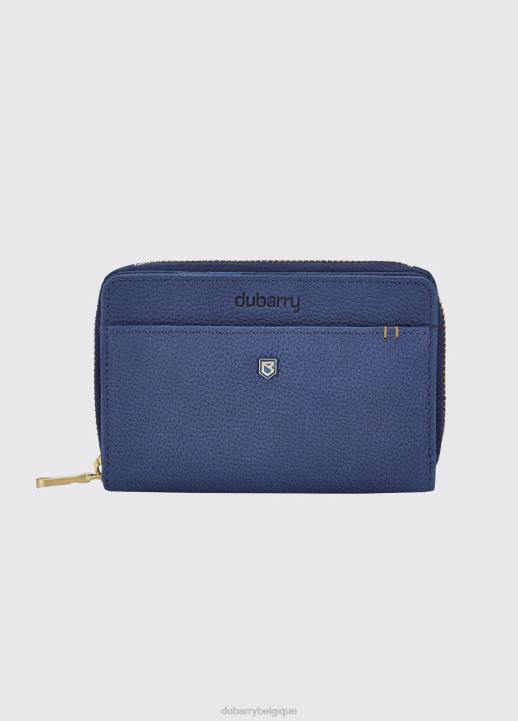 628F575 accessoires bleu royal Dubarry femmes portefeuille en cuir portrush
