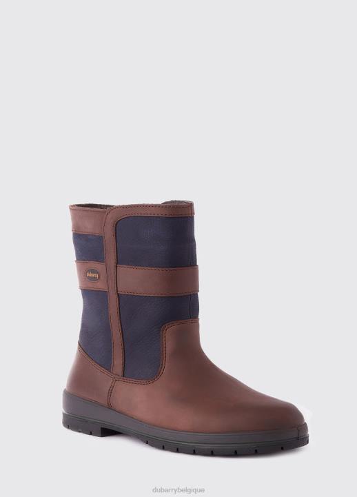 628F59 chaussure bleu marine/marron Dubarry femmes botte de campagne roscommon