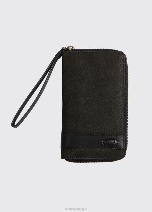 628F590 accessoires noir Dubarry femmes portefeuille en cuir Letterkenny