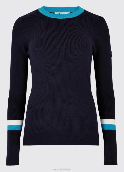 628F596 vêtements bleu marine multicolore Dubarry femmes pull Tolka