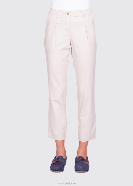628F598 vêtements blanc Dubarry femmes pantalon capri en roseau