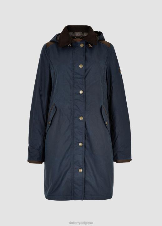 628F600 vêtements océan bleu Dubarry femmes manteau de cire ormond
