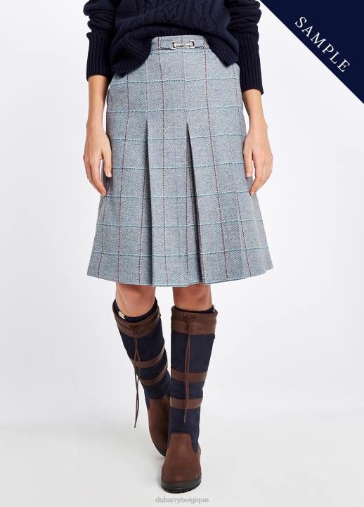 628F636 vêtements bruyère bleue Dubarry femmes jupe en tweed en épicéa