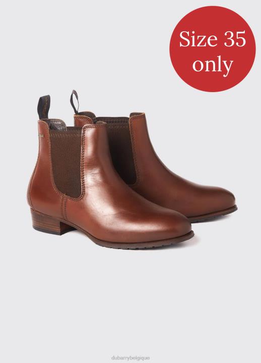 628F637 chaussure châtaigne Dubarry femmes botte à semelle en cuir de liège