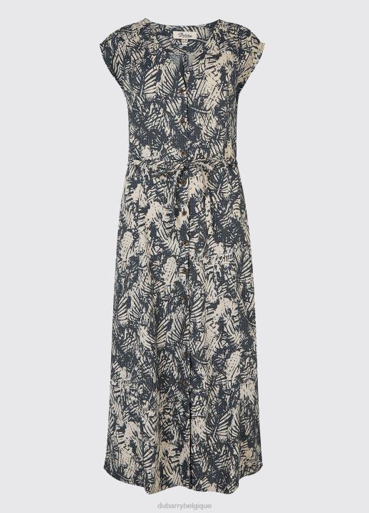 628F640 vêtements bleu marine multicolore Dubarry femmes robe imprimée wildwood