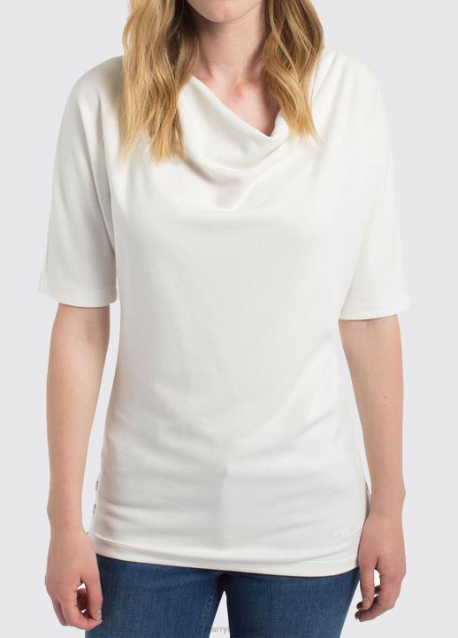 628F646 vêtements blanc Dubarry femmes fermoyle - haut à col bénitier