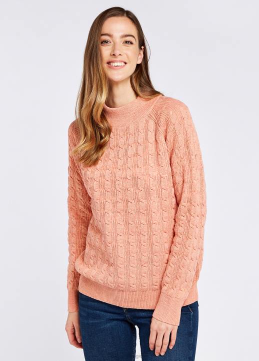 628F665 vêtements abricot Dubarry femmes pull tricoté à Tallanstown
