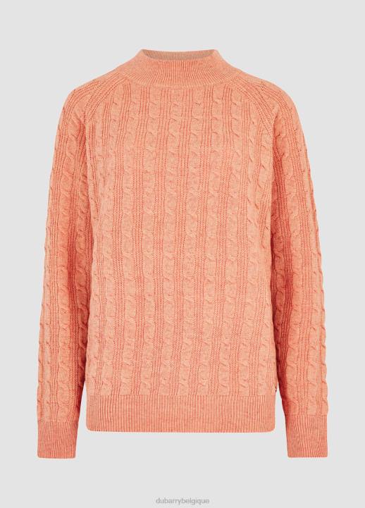 628F665 vêtements abricot Dubarry femmes pull tricoté à Tallanstown