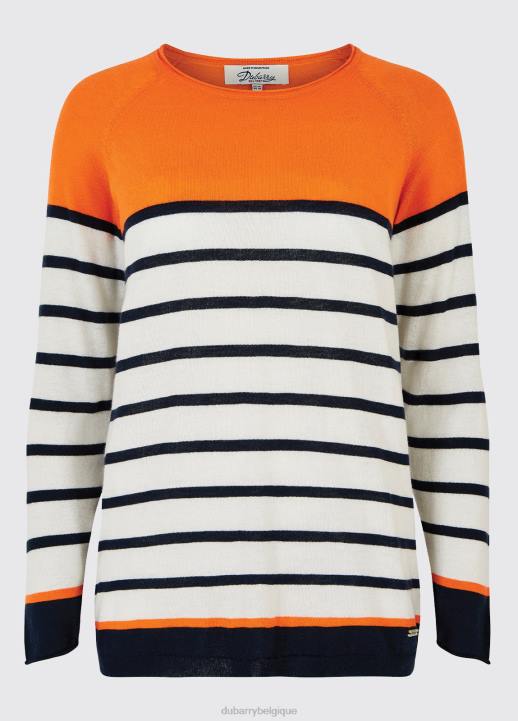 628F675 vêtements blanc Dubarry femmes pull Glenties