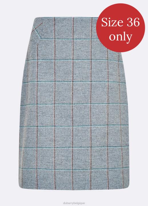 628F701 vêtements bruyère bleue Dubarry femmes jupe en tweed fougère