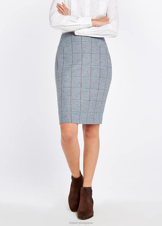 628F701 vêtements bruyère bleue Dubarry femmes jupe en tweed fougère